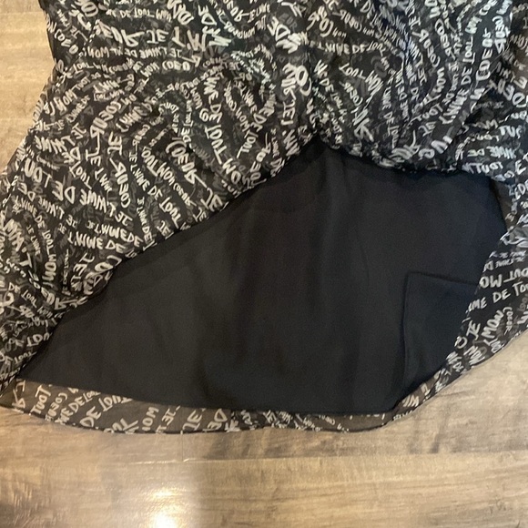 Cinq a Sept Rika Love Note Mini Dress Black NEW - Picture 9 of 12